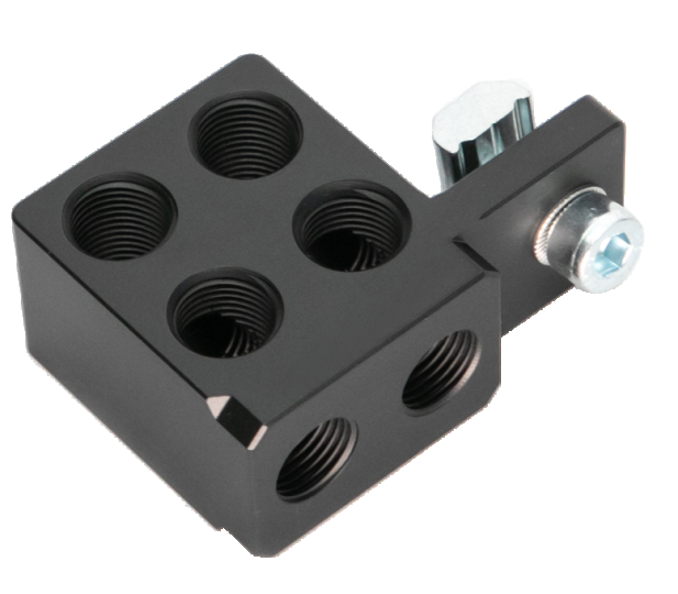 Side Manifold Block (2 channels) (kit with screws)